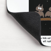 Fledermäuse machen Fehler Funny Halloween Geschenk Mousepad (Ecke)