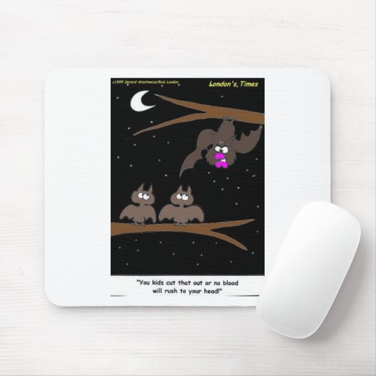 Fledermäuse machen Fehler Funny Halloween Geschenk Mousepad (Mit Mouse)