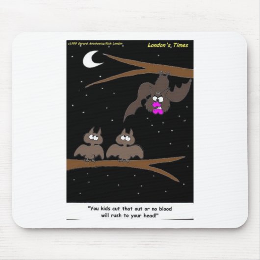 Fledermäuse machen Fehler Funny Halloween Geschenk Mousepad (Vorne)