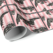 Fledermäuse mit Mistletoe - Pop Goth Holiday Geschenkpapier (Rolleneckpunkt)