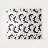 Fledermäuse mit Rotem Herzen und kleinere Fledermä Wandteppich (Vorderseite (Horizontal))