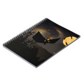 Fledermäuse Moon und Halloween Notizblock (Linke Seite)
