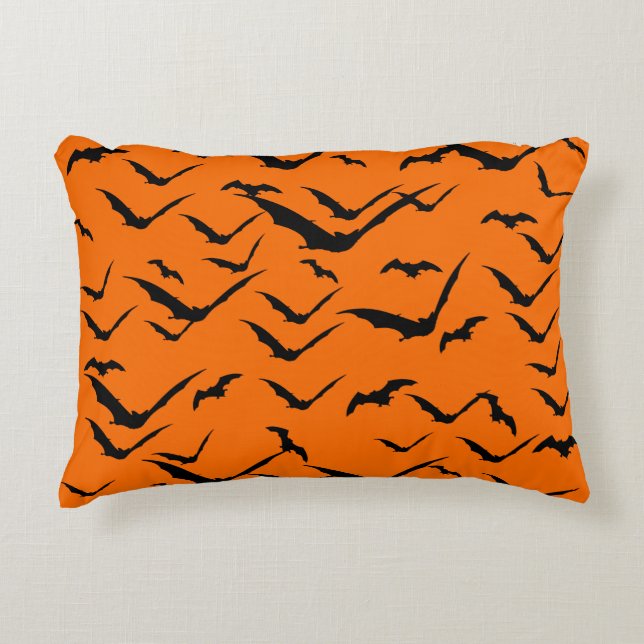 FLEDERMÄUSE MUSTER HALLOWEEN NAHTLOS   DEKOKISSEN (Vorderseite)