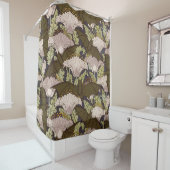 Fledermäuse & Poppies, Animal & Floral Design Art Duschvorhang (Beispiel)