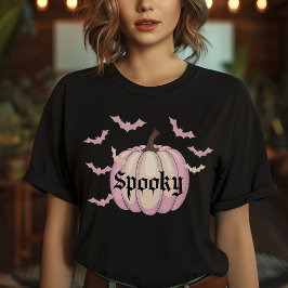 Fledermäuse Pumpkin Spookween T Shirt Pastel