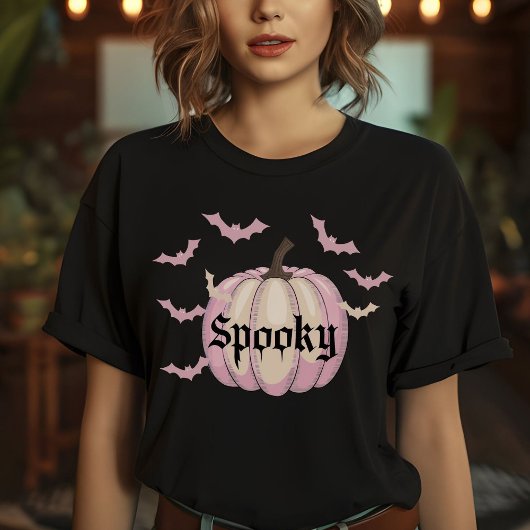 Fledermäuse Pumpkin Spookween T Shirt Pastel