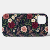 Fledermäuse Rosen Gothic iPhone 13 Hülle (Rückseite (Horizontal))