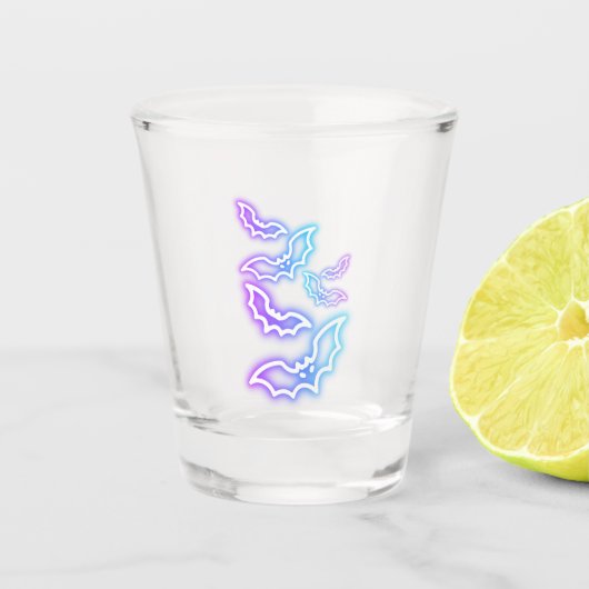 Fledermäuse Schnapsglas (Vorderseite)