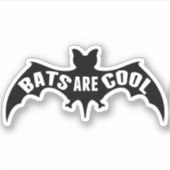 Fledermäuse sind Cool Aufkleber (Vorderseite)