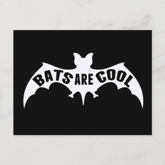 Fledermäuse sind Cool Postkarte (Vorderseite)