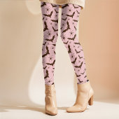 Fledermäuse Spinnen Pink Girlie Retro Einfaches Ha Leggings