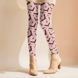 Fledermäuse Spinnen Pink Girlie Retro Einfaches Ha Leggings