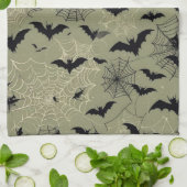 Fledermäuse, Spinnen und Webs Design Küchentücher (Gefaltet)