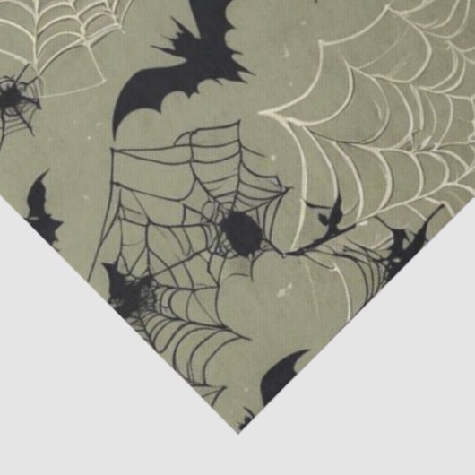 Fledermäuse Spinnweben Seidenpapier (Detail)