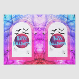 Fledermäuse Spooky Beängstigend Niedlich Pink Lila Seidenpapier