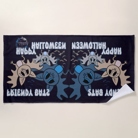 Fledermäuse Strandtuch (Vorderseite)