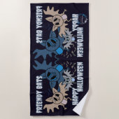 Fledermäuse Strandtuch (Vorderseite)