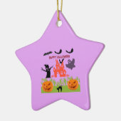 Fledermäuse tanzen, Zombie-Hände auftauchen, Geist Keramik Ornament (Links)