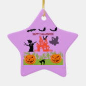 Fledermäuse tanzen, Zombie-Hände auftauchen, Geist Keramik Ornament (Hinten)