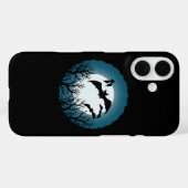 Fledermäuse und Bäume gegen den Mond Case-Mate iPhone Hülle (Rückseite (Horizontal))