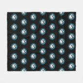 Fledermäuse und Bäume gegen den Mond Fleecedecke (Vorderseite (Horizontal))