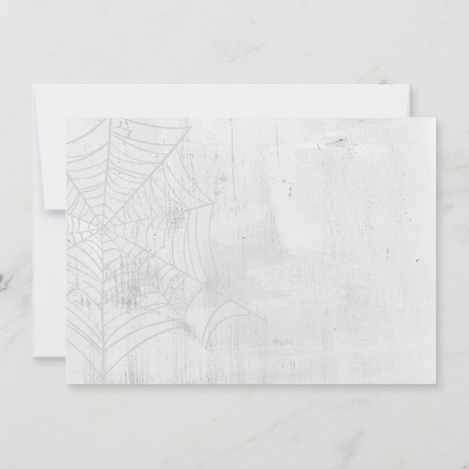 Fledermäuse und Blume Save the Date Karte (Rückseite)