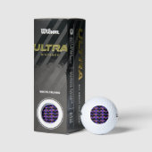 Fledermäuse und Bohnen, blaues Orange Golfball (Verpackungen)
