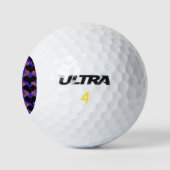Fledermäuse und Bohnen, blaues Orange Golfball (Logo)
