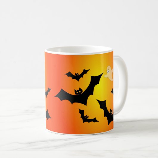 Fledermäuse und Geist Kaffeetasse (VorderseiteRechts)