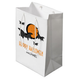 Fledermäuse und Halloween-Leckerei Mittlere Geschenktüte