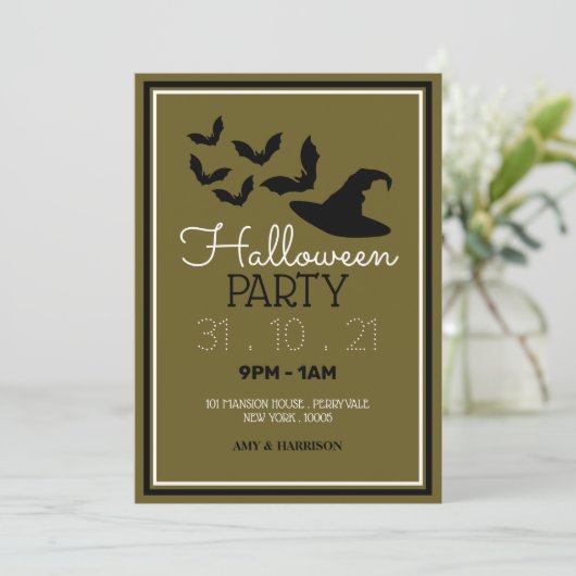 Fledermäuse und Halloween-Party (Stehend Vorderseite)