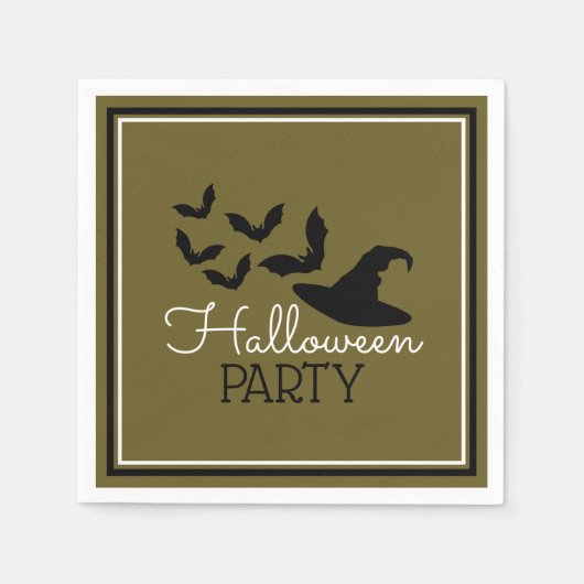 Fledermäuse und Halloween-Party Serviette (Vorderseite)