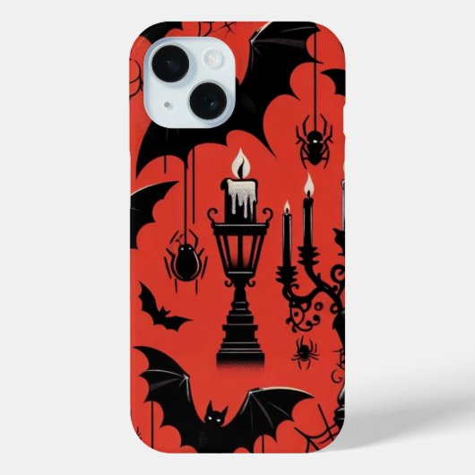Fledermäuse und Kerzen Case-Mate iPhone Hülle (Rückseite)