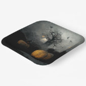 Fledermäuse und Kürbis Pappteller (Gewinkelt)