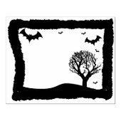 Fledermäuse und Landschaft Silhouette Kunst Briefm Gummistempel (Prägung)