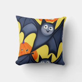 Fledermäuse und Pumpkins Kissen