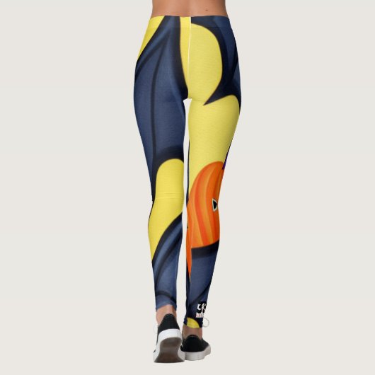 Fledermäuse und Pumpkins Leggings (Rückseite)