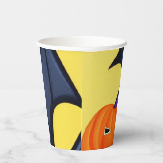 Fledermäuse und Pumpkins Pappbecher (Rechts)