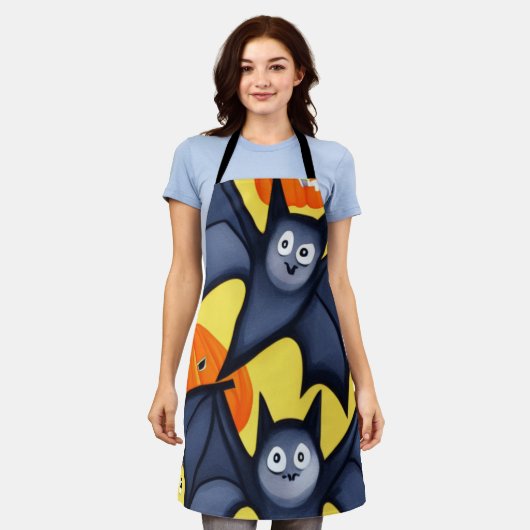 Fledermäuse und Pumpkins Schürze (Getragen)