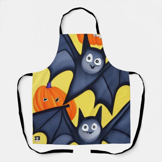 Fledermäuse und Pumpkins Schürze (Vorderseite)
