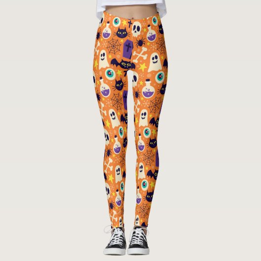 Fledermäuse und Schädel Leggings (Vorderseite)
