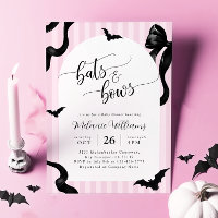 Fledermäuse und Schleifen Halloween-Baby Shower-Ei