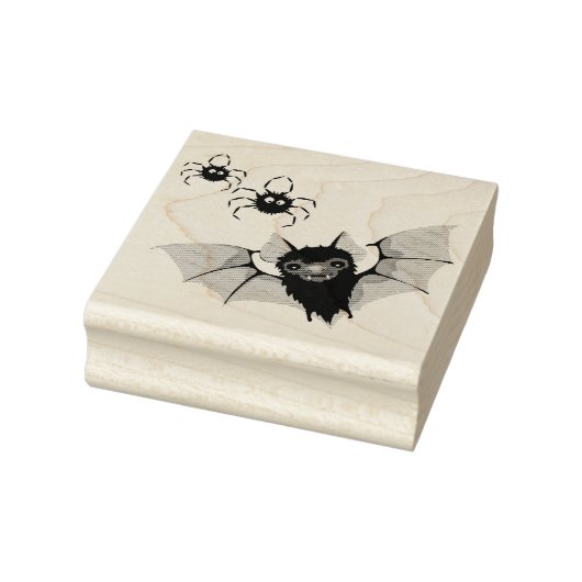 Fledermäuse und Spinnen Gummistempel (Stempel)