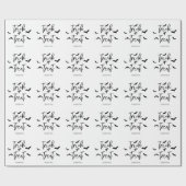 Fledermäuse und Trick oder behandeln Skripttext-Ha Geschenkpapier (Flach)