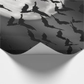 Fledermäuse und Vollmond Geschenkpapier (Ecke)