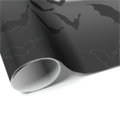 Fledermäuse und Vollmond Geschenkpapier (Rolleneckpunkt)