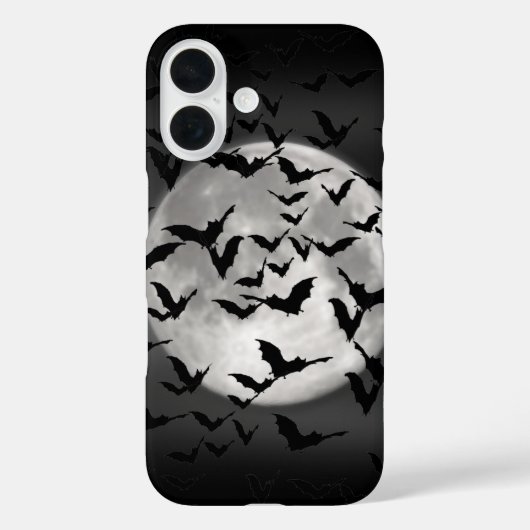 Fledermäuse und Vollmond-Halloween Case-Mate iPhone Hülle (Rückseite)