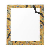 Fledermäuse und Zombie-Jack-O-Lanterns Notizblock (Vorderseite)