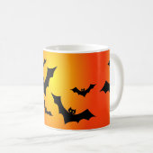 Fledermäuse Weißkaffee Tasse (VorderseiteRechts)