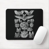 Fledermäuse Wissenschaftliche Illustration Zeichne Mousepad (Mit Mouse)